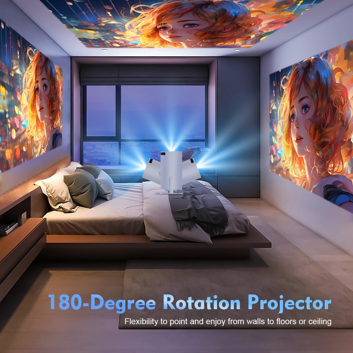 Magcubic HY300 Pro 4K Projector – Android 11, WiFi6, BT5.0, 260 ANSI, 1080P