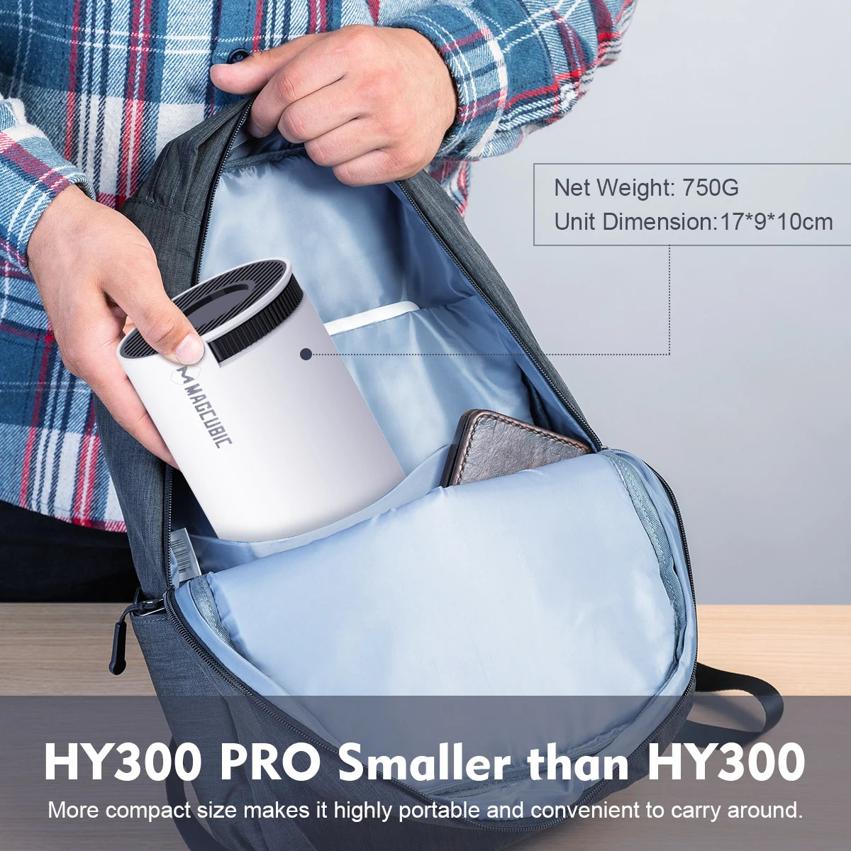 Magcubic HY300 Pro 4K Projector – Android 11, WiFi6, BT5.0, 260 ANSI, 1080P